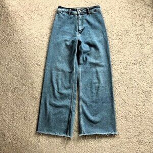 Zara The Marine Straight Jeans Size 8 Blue